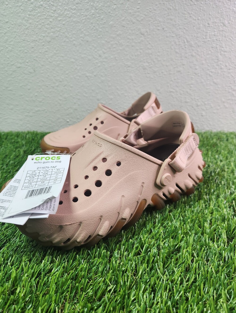 NEW CROCS Echo Gum  CLOG M4 W6 Pink Clay 211675-7AF - Picture 4 of 6